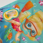 Serviette de Plage Personnalisée avec Nom et Motif Tortue de Mer et Corail Thème Plongée Essentiel Plage Cadeau pour Fille Garçon