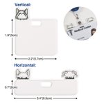 Gepersonaliseerde Kat Hond Paard Oren Lijn Acryl Badge Topper met Naam Creatieve ID-kaart Decoratie Dank u Gift voor Medische Werker Pet Lover