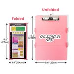 Appunti infermieristici portatili pieghevoli personalizzati a 3 strati con nome e fogli di testo per l'infermieristica Regalo per studenti infermieri 