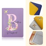 Personalized PU Leather Easter Peter Rabbit Passport Cover with Name and Initial Birthday Easter Gift for Kids Travel Lovers