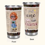 Personalisierte nur ein weiteres Kapitel 20oz Lebensmittelqualität Tumbler Geburtstag Lesen Geschenk für Buchliebhaber