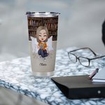 Personalised Just One More Chapter 20oz Tumbler Birthday Reading Gift for Book Lovers for Hot and Cold Drinks