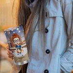 Personalizzato Just A Girl Who Loves Books 20oz Tumbler Regalo di Natale di lettura per gli amanti dei libri