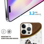 Custodia per telefono personalizzata in TPU a tema animale domestico con nome e impronte di zampe, regalo per gli amanti dei cani e dei gatti