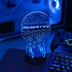 Henkilökohtainen LED-ohjain ja kuulokkeiden akryylipöytäjalusta, jossa on 12 valomoodia Switch Gaming Room Accessory -lahja pelin ystäville