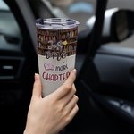 Personalised Just One More Chapter 20oz Tumbler Birthday Reading Gift for Book Lovers for Hot and Cold Drinks