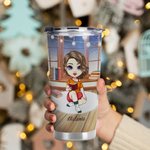 Gepersonaliseerde Just One More Chapter 20oz Tumbler Kerstcadeau voor boekenliefhebbers