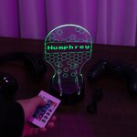 Henkilökohtainen LED-ohjain ja kuulokkeiden akryylipöytäjalusta, jossa on 12 valomoodia Switch Gaming Room Accessory -lahja pelin ystäville