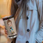 Gobelet Personnalisé avec Image Thème Just A Girl Who Loves Books Cadeau pour Amatrices des Livres