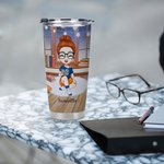 Personalizzato Just A Girl Who Loves Books 20oz Tumbler Regalo di Natale di lettura per gli amanti dei libri