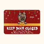 Personalisierte niedliche Haustier Schneeflocke Fußmatte mit Namen 1-6 Haustiere Home Dekoration Housewarming Geschenk für Hund Katze Liebhaber