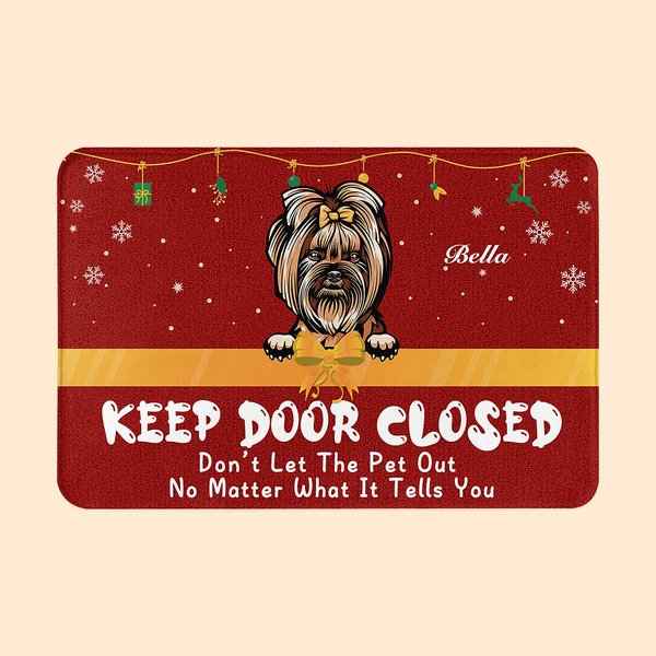 Felpudo personalizado con los nombres de 1 a 6 mascotas Decoración para el hogar Regalo de inauguración para los amantes de los perros y los gatos