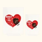 Personalisierte niedliche Katze Hund Pfote druckt besten Papa / Mama jemals Acryl Plaque Geschenk für Tierliebhaber