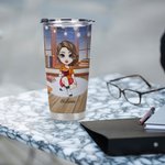 Gepersonaliseerde Just One More Chapter 20oz Tumbler Kerstcadeau voor boekenliefhebbers