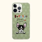 Henkilökohtainen Trouble Maker Pet Theme TPU Slim Phone Case nimi Monivärinen Saatavana lahja koiralle Kissa rakastaja