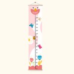 Personalised Flowers Butterflies Children Growth Height Chart with Name Room Decor Birthday Gift for Baby Kids