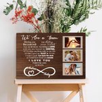 Personalised We Are A Team Couple Canvas Wall Art with Name and Photo Wall Decor Anniversary Wedding Gift for Couple