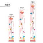 Personalised Flowers Butterflies Children Growth Height Chart with Name Room Decor Birthday Gift for Baby Kids