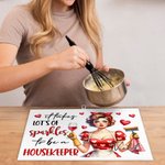 Tappetini per asciugare i piatti per il bancone della cucina personalizzati con il nome, regalo di compleanno e festa della mamma per lei.