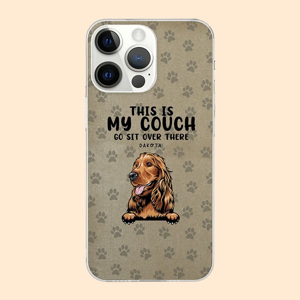 Custodia per telefono personalizzata in TPU a tema animale domestico con nome, citazione divertente e impronte di zampe Elemento regalo per chi ama i cani e i gatti