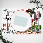 Gepersonaliseerde Mooie Elegante Vrouwen Patroon Keuken Placemat met Naam Set van 4 Verjaardag Housewarming Gift voor haar