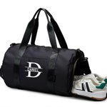 Sac de Voyage Personnalisé avec Nom et Initiale Sac Imperméable de Grande Capacité Cadeau Vacances Exercices Physiques pour Amateur Sport et Voyage