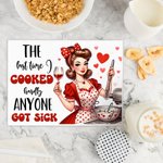 Tappetini per asciugare i piatti per il bancone della cucina personalizzati con il nome, regalo di compleanno e festa della mamma per lei.