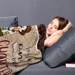 Personalized Just One More Chapter Soft Blanket Home Decoration Birthday Reading Gift for Book Lover