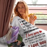 Couverture Personnalisée Poème d'Amour avec Paysage Urbain Décoration de Maison Cadeau pour Couple