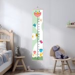 Personalised Flowers Butterflies Children Growth Height Chart with Name Room Decor Birthday Gift for Baby Kids