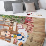 Personalized Just One More Chapter Soft Blanket Home Decoration Christmas Reading Gift for Book Lovers