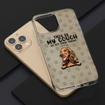 Custodia per telefono personalizzata in TPU a tema animale domestico con nome, citazione divertente e impronte di zampe Elemento regalo per chi ama i cani e i gatti