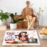 Tappetini per asciugare i piatti per il bancone della cucina personalizzati con il nome, regalo di compleanno e festa della mamma per lei.