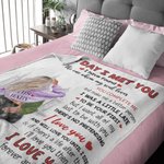 Couverture Personnalisée Poème d'Amour avec Paysage Urbain Décoration de Maison Cadeau pour Couple