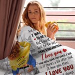 Personalised I Love You Forever And Always Blanket with Living Room Background Love-inspired Home Decor Anniversary Gift for Couple