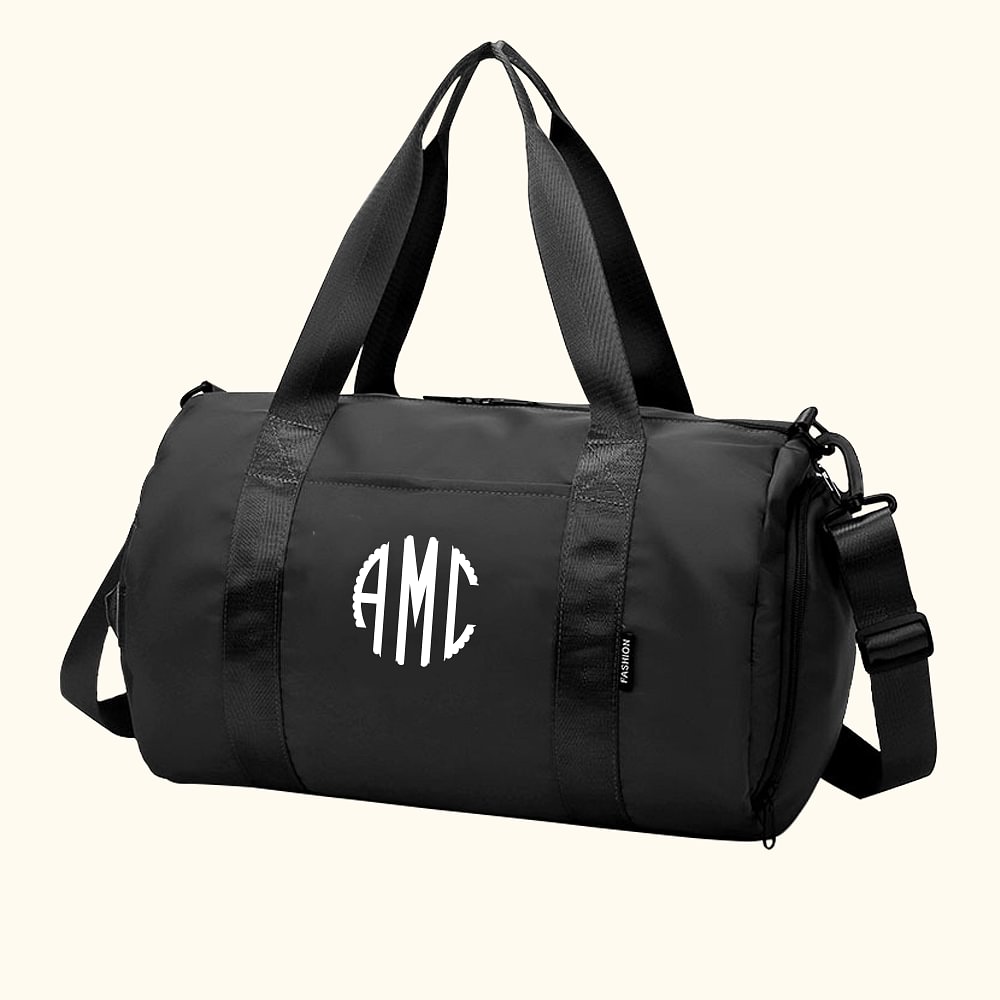 Sac de Voyage Personnalisé avec Nom Sac Imperméable de Grande Capacité Cadeau Anniversaire pour Amateurs de Sport et de Voyage
