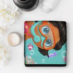 Personalized Ocean Diving Quick Dry Absorbent Coral Velvet Towel with Name Daily Beach Accessory Gift for Kid