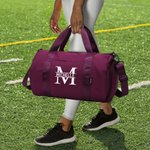 Sac de Voyage Personnalisé avec Nom et Initiale Sac Imperméable de Grande Capacité Cadeau Vacances Exercices Physiques pour Amateur Sport et Voyage