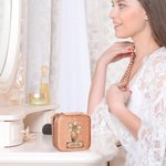 Personalisierte Samt Vintage Geburt Blume Schmuck-Box mit und Name Muttertag Geburtstag Brautparty Geschenke für sie