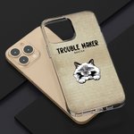 Henkilökohtainen Trouble Maker Pet Theme TPU Slim Phone Case nimi ja Wall Tile tausta lahja Dog Cat Loverille
