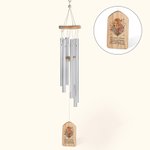 Personalised Birth Flower Bouquet Wind Chime Vintage Garden Outdoor Decoration Birthday Family Gift for Mom Grandma