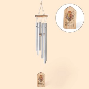 Personalizzato bouquet di fiori di nascita Wind Chime Vintage Garden Outdoor Decorazione Compleanno Regalo di famiglia per la mamma nonna