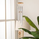 Personalised Birth Flower Bouquet Wind Chime Vintage Garden Outdoor Decoration Birthday Family Gift for Mom Grandma