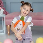 Personalisierte Reversible Karotte Camouflage Hunter Bunny Plüsch Puppe Spielzeug mit Namen Ostern Dekoration Geburtstagsgeschenk für Kind