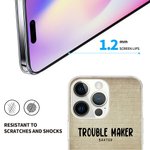 Henkilökohtainen Trouble Maker Pet Theme TPU Slim Phone Case nimi ja Wall Tile tausta lahja Dog Cat Loverille