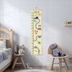 Personalised Vehicle on the Road Transportation Kid Growth Height Chart with Name and Date Bedroom Decor Birthday Gift for Baby Kid
