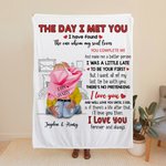 Personalisierte Sprüche über die Liebe Decke mit Schlafzimmer Hintergrund Paar Heimdekoration Jahrestag Geschenk für Freund Freundin