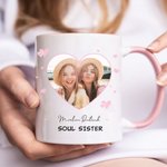 Tazza da caffè in ceramica a forma di cuore personalizzata con nome e relazione Regalo di compleanno e festa della mamma per amici e famiglia