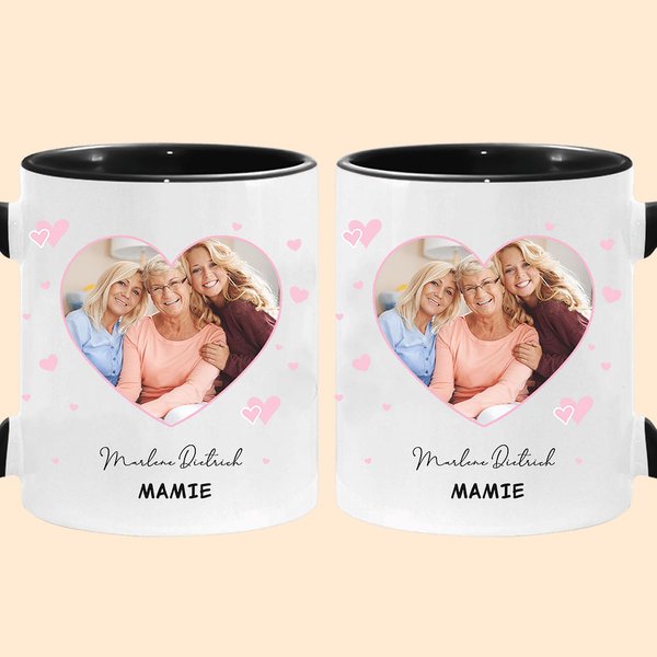 Tazza da caffè in ceramica a forma di cuore personalizzata con nome e relazione Regalo di compleanno e festa della mamma per amici e famiglia