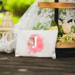 Sac Cosmétique Personnalisé avec Nom et Initiale Cadeau d'Anniversaire Fête des Mères Cadeau de Mariage pour Femme